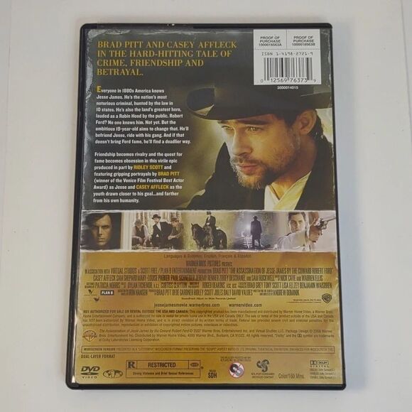 The Assassination of Jesse James by the Coward Robert Ford (DVD, 2007) - Picture 2 of 4